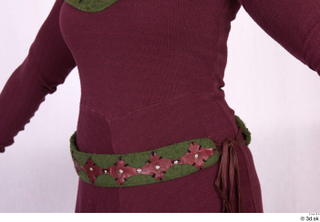  Photos Woman in Historical Dress 79 17th century burgundy dress historical clothing upper body 0018.jpg